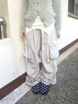 ルーズフィットソフトファーカーディガン
