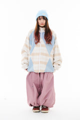 BSR NEW SUPER WIDE JOGGER PANTS INDY PINK