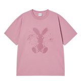 25SS SOLO RABBIT ALIEN SHORT SLEEVE T-SHIRT LIGHT PINK