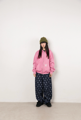 Twister Star Pocket Hoodie Zip-up - Pink