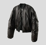 Foreign Glossy Reversible Crop Padding