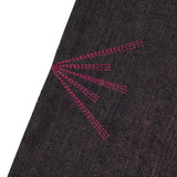 インディアンダブルニーデニムパンツ / Maroon black