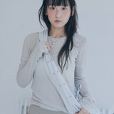 rivet cross bag (light grey)