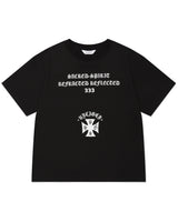 Uncaged Slogan T-Shirt/Black