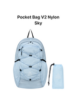 pocket bag v2 nylon / sky
