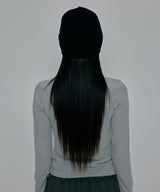 TATTOOED GRAPHIC BEANIE_BLACK