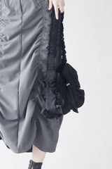 Leah Canvas Frill Shoulder Bag