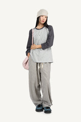 Sun stripe banding pants