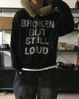 HX Broken Raccoon Hooded Zip-Up (3C)