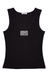 [UPDRAFT]SLEEVELESS COTTON T-SHIRT BLACK