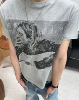ルーデン ヴィンテージ グラフィック クロップ ショートスリーブ Tシャツ