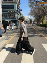 クァイピグメントウォッシュ加工半袖Tシャツ