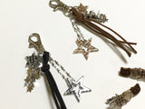 Hippie star keyring