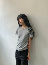 ソジャ ベーシック レイヤード 半袖Tシャツ