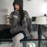 Popping Nordic Loose Fit Round Knitwear