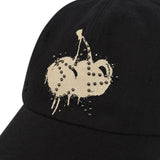MELTING CHERRY BALL CAP - BLACK 