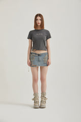 ウォッシングクラックtシャツ