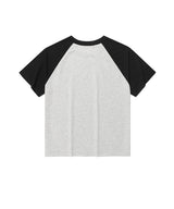 W STRAWBERRY RAGLAN SS TEE GREY(CV2FMFT545A)