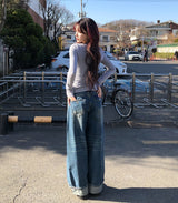 Et Wide Roll-up Denim Pants