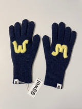 CUSTOM INITIAL KNIT RIBBON GLOVES