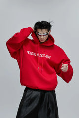 Beaded Embroidered Oversized Hoodie