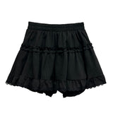  Mellow Frill Banding A-Line Mini Skirt (2 Colors)