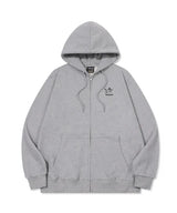 26FW★ライン ワーク エンブロイダード フード ジップアップ