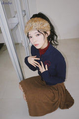 Real Button Embroidered Knit Cardigan