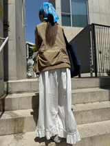 pure frill ribbon pants