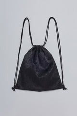 Flower Satin Backpack_Black