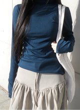 wool turtleneck tee