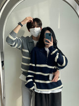 [Universal] Dangala Semi-Ziped Up Car knitwear