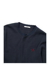 シグネチャーロゴワッフル長袖Tシャツ (ネイビー)