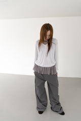 mesh frill top(3colors)