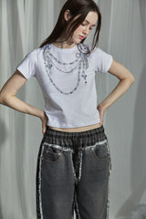 CHECK PATCH DENIM