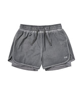 (W) Air Vent Luna Running 2in1 Pants (Charcoal)