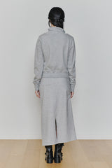 BLOOM ZIP-UP JACKET melange grey