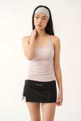 Athletic slit skirt - black