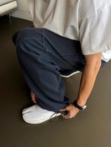 ASCLO ストーン ピグメント スウェット パンツ (4color)