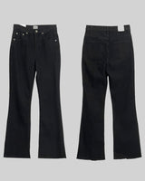 shade bootscut black jean