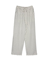 [ soft linen ] ジップジップオーバードットロングワイドpt