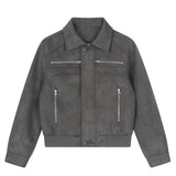 シンディーモダンレザーショートジャケット