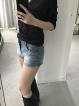 ベティデニムスリットショートパンツ (one color)