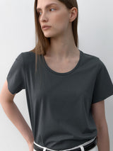 (Z-T-6823)ESSENTIAL STANDARD ROUND NECK TEE