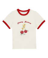 Cherry ringer t-shirt_cream/red