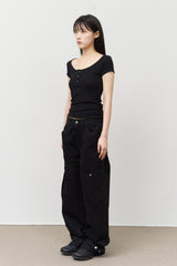 Lowkey Curved Wide Pants