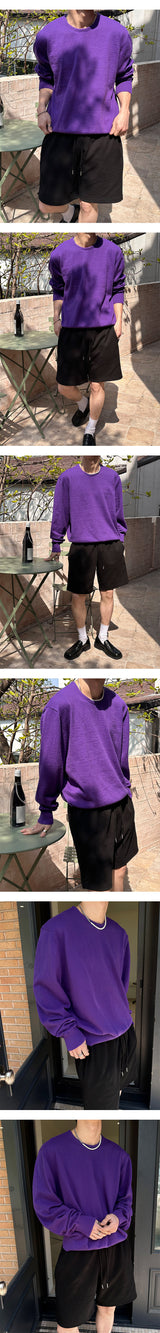 [S/S] Soft round neck knit sleeves(4color)