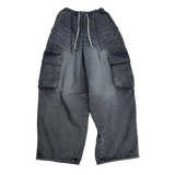 aqua wash big balloon denim