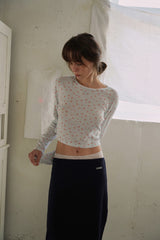 Nude midi skirt_navy