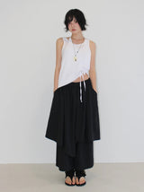 SPLIT LAYERED PANTS